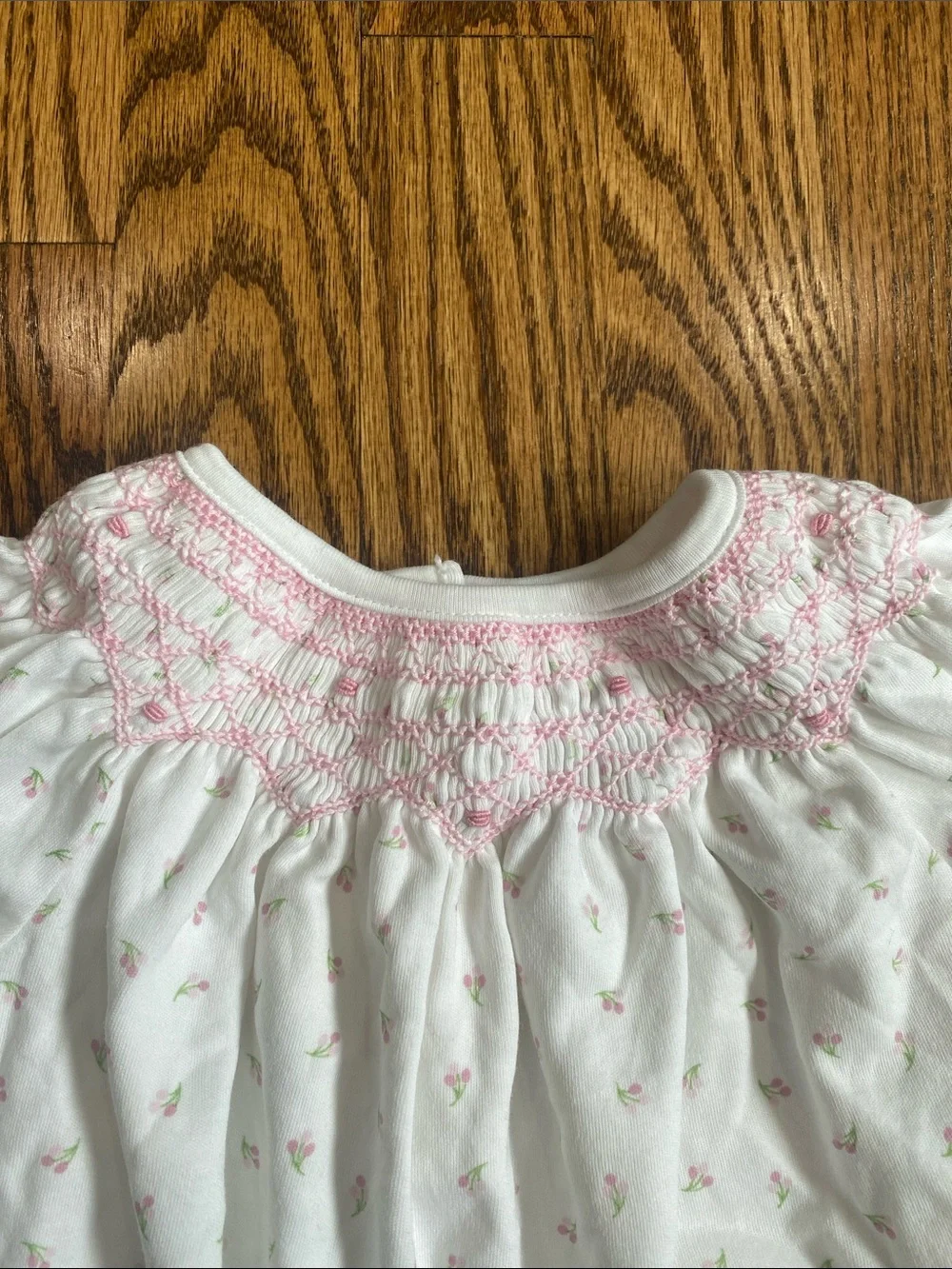 bella bliss Baby Girl's Casey Floral Cotton Bubble Romper, size 6M. Like new